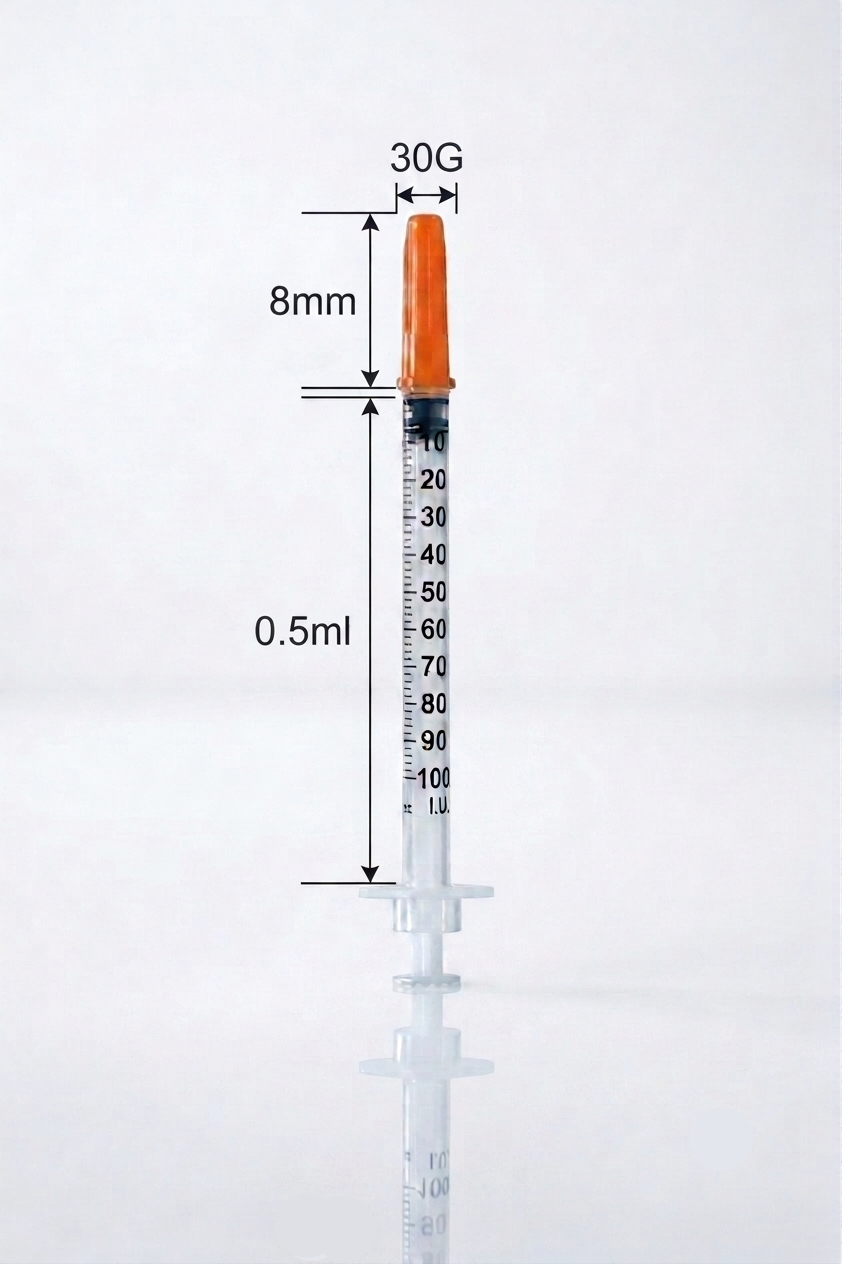 Seringues Stériles 1ml 30G 12,7mm – Fabriquées en UE